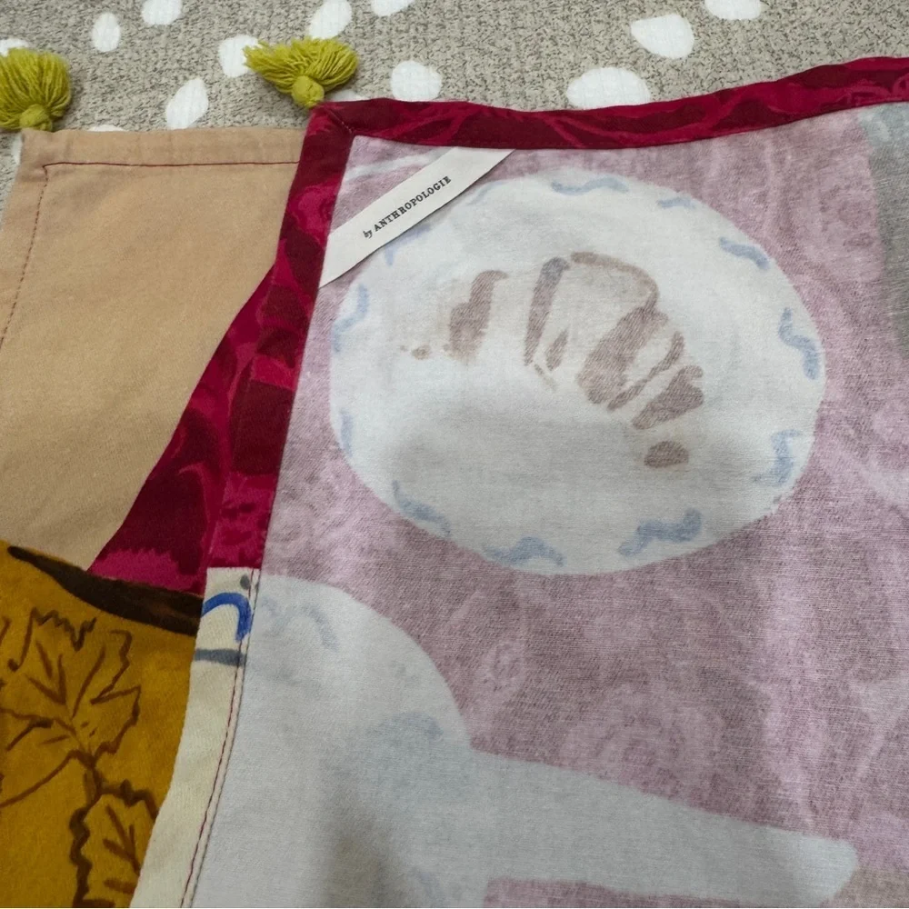 Anthropologie dish towel gather fall autumn thanksgiving tea kitchen home decor
